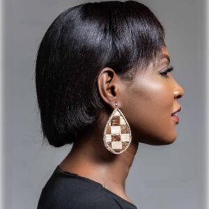 Boucles d'oreilles en fibres de bananier