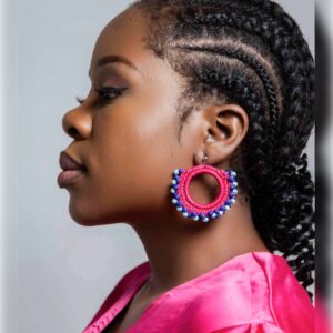 Boucles d'oreilles en nylon