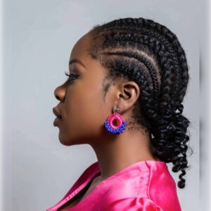 Boucles d'oreilles en nylon