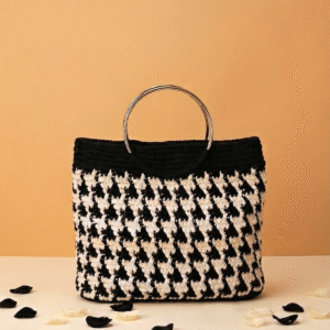 Le Cabas "Houndstooth" Chic